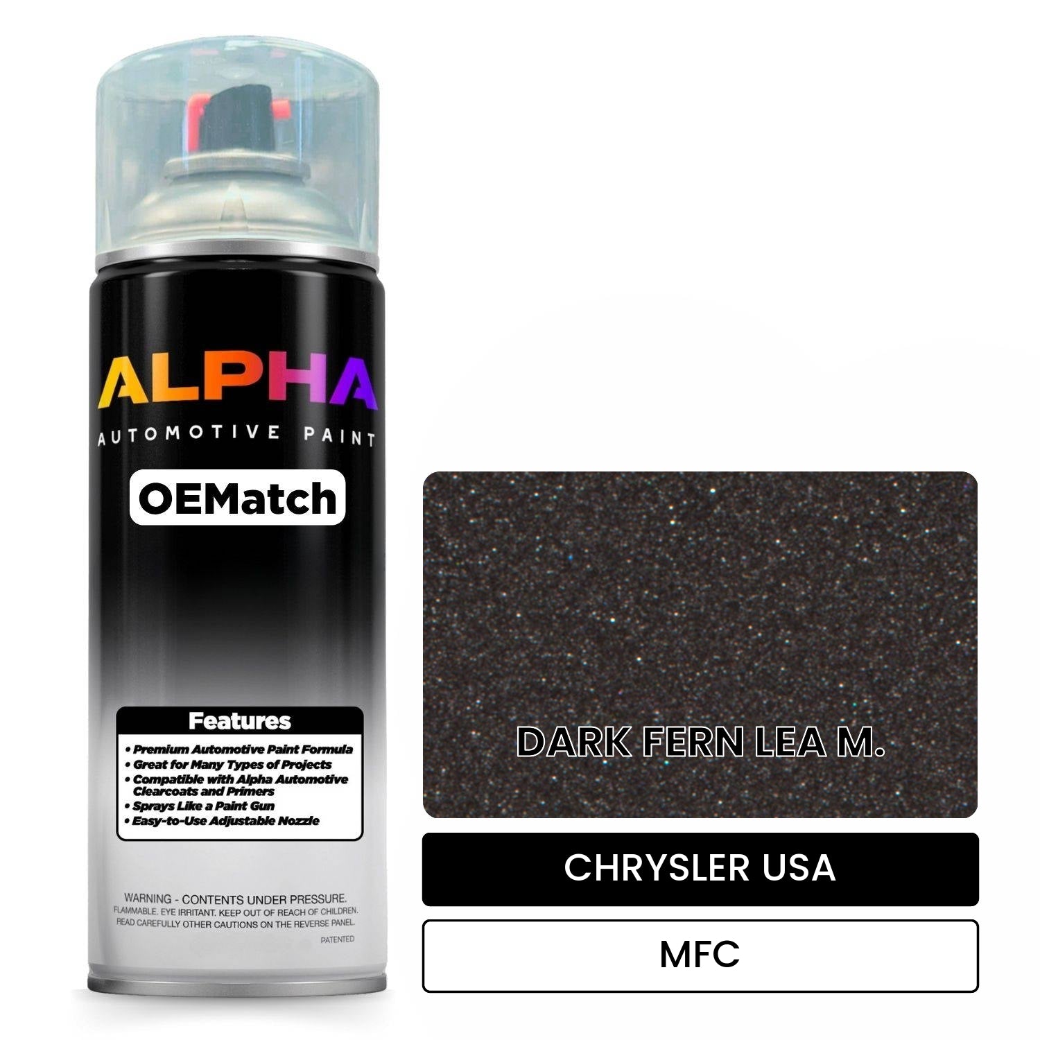 CHRYSLER USA DARK FERN LEA M. MFC OEMatch Spraycan