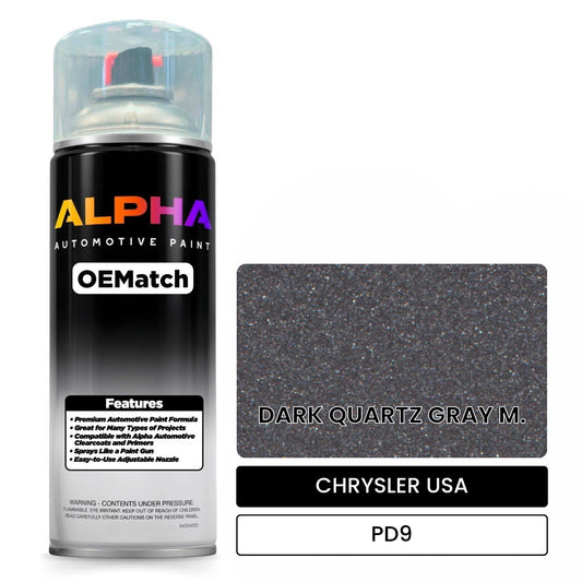 CHRYSLER USA DARK QUARTZ GRAY M. PD9 OEMatch Spraycan