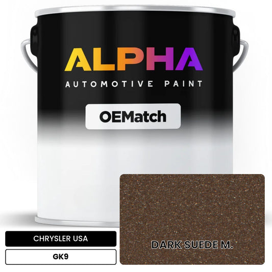 CHRYSLER USA DARK SUEDE M. GK9 OEMatch Basecoat