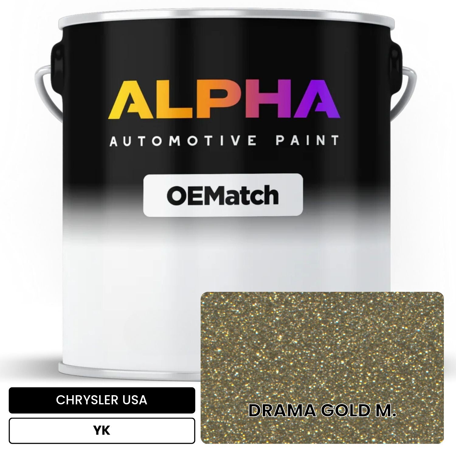 CHRYSLER USA DRAMA GOLD M. YK OEMatch Basecoat