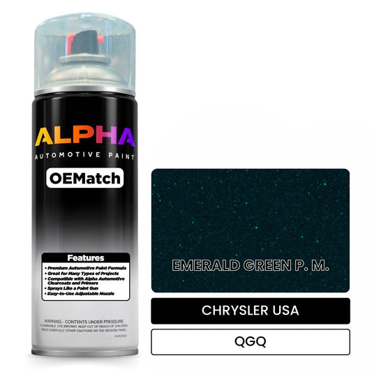 CHRYSLER USA EMERALD GREEN P. M. QGQ OEMatch Spraycan