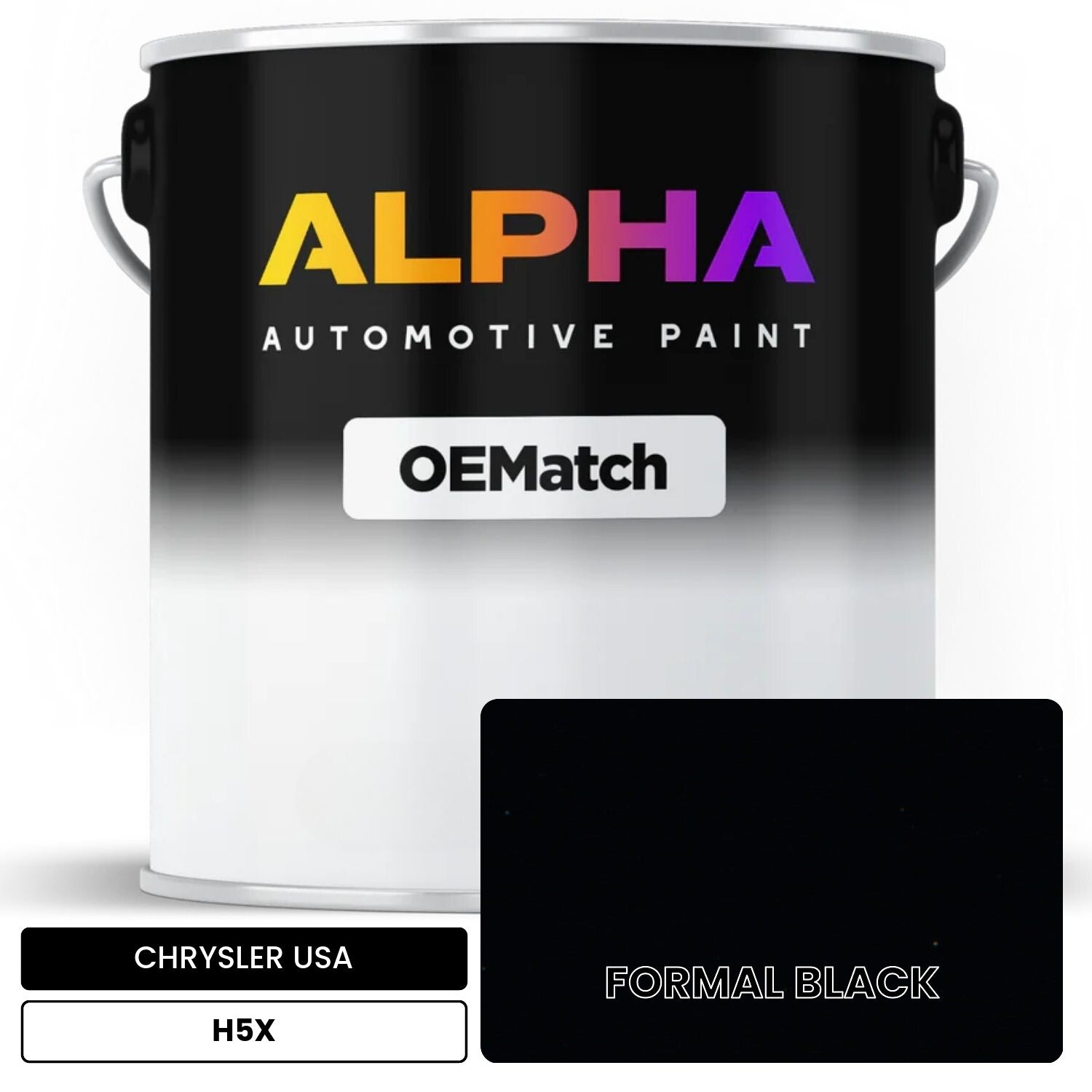 CHRYSLER USA FORMAL BLACK H5X OEMatch Basecoat