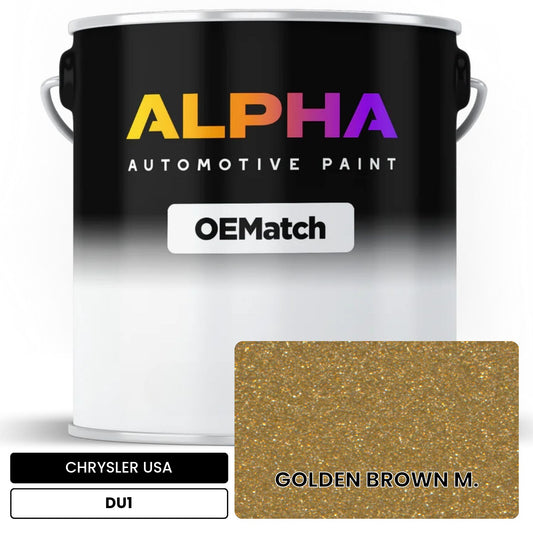 CHRYSLER USA GOLDEN BROWN M. DU1 OEMatch Basecoat