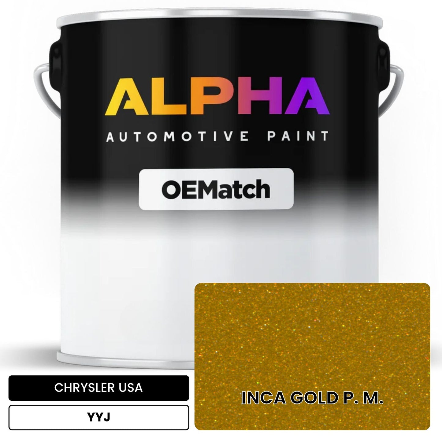 CHRYSLER USA INCA GOLD P. M. YYJ OEMatch Basecoat