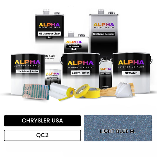 CHRYSLER USA LIGHT BLUE M. QC2 OEMatch Vehicle Paint Kit