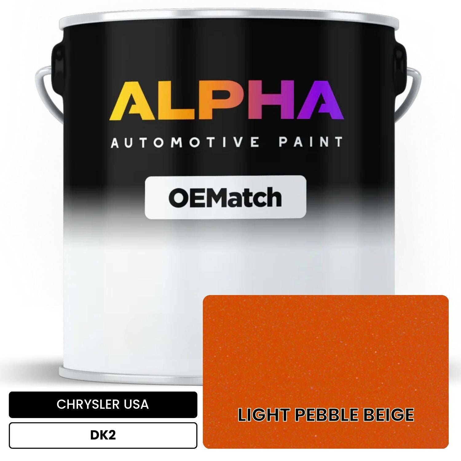 CHRYSLER USA LIGHT PEBBLE BEIGE DK2 OEMatch Basecoat