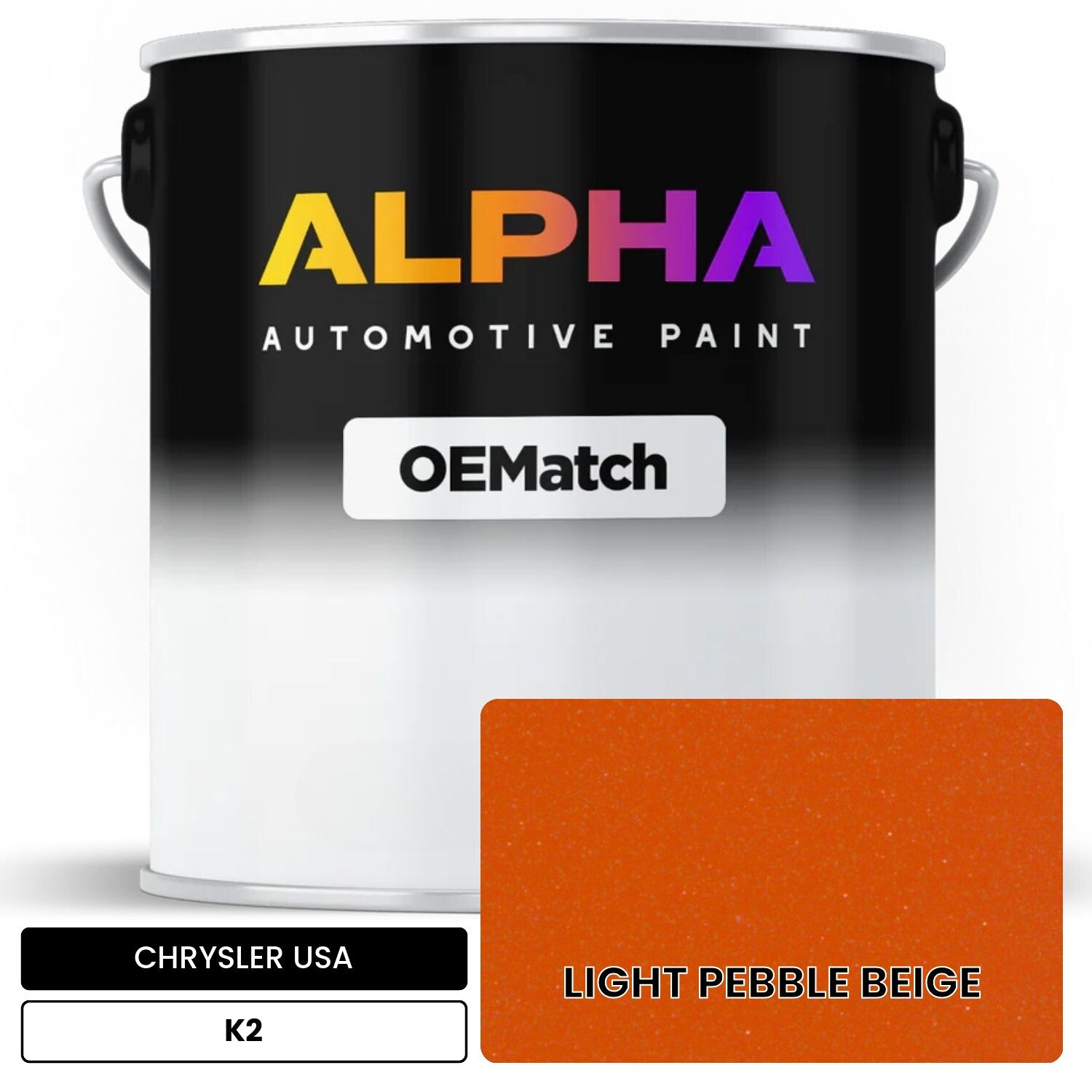 CHRYSLER USA LIGHT PEBBLE BEIGE K2 OEMatch Basecoat