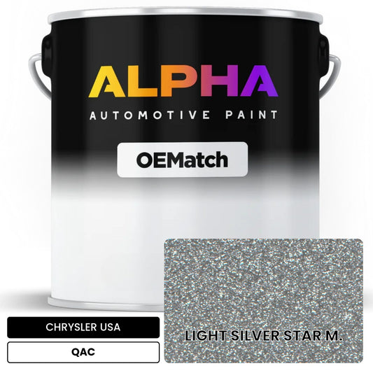 CHRYSLER USA LIGHT SILVER STAR M. QAC OEMatch Basecoat
