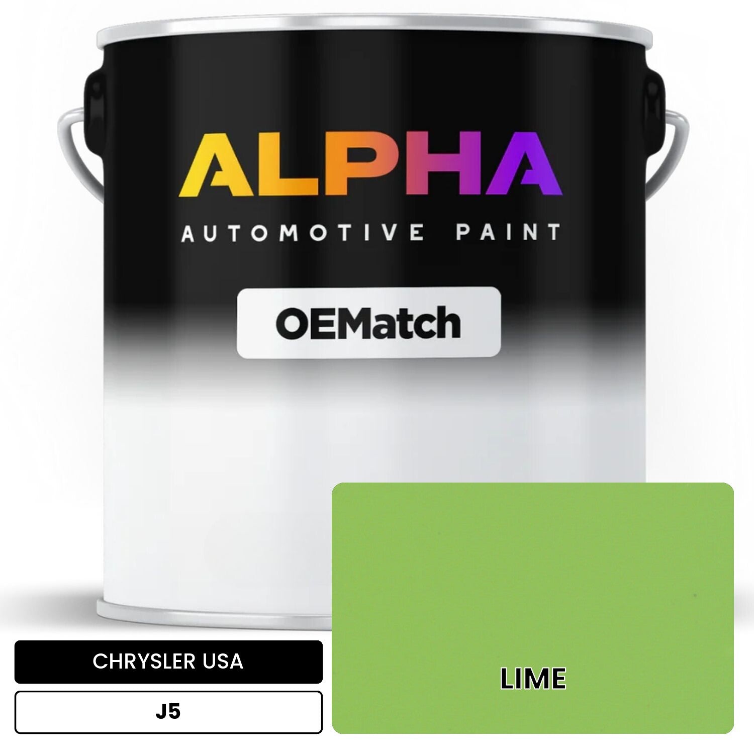 CHRYSLER USA LIME J5 OEMatch Basecoat