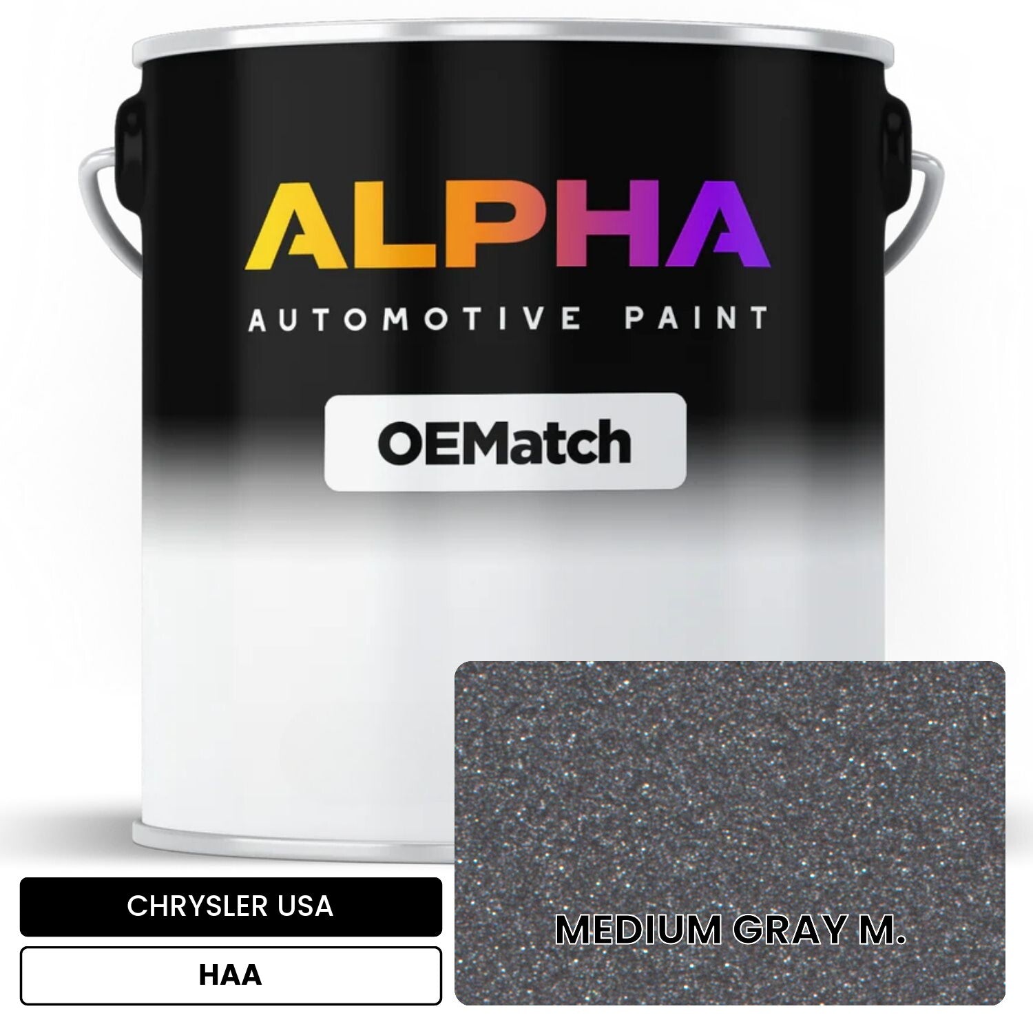 CHRYSLER USA MEDIUM GRAY M. HAA OEMatch Basecoat