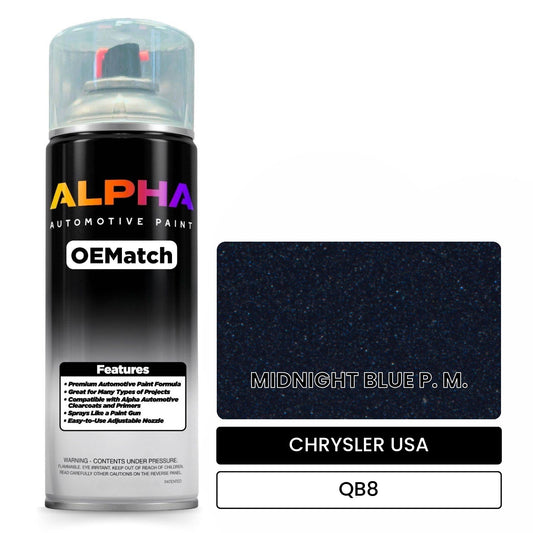 CHRYSLER USA MIDNIGHT BLUE P. M. QB8 OEMatch Spraycan