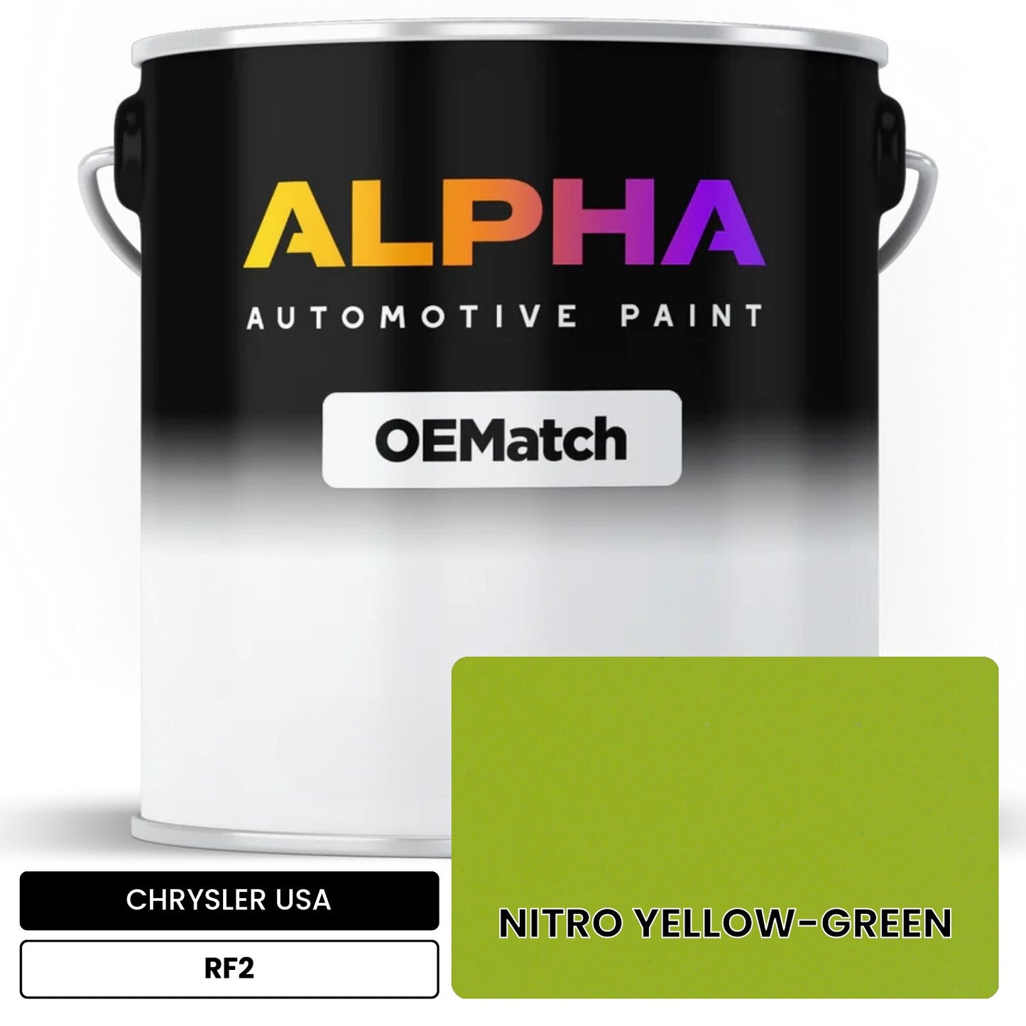 CHRYSLER USA NITRO YELLOW-GREEN RF2 OEMatch Basecoat
