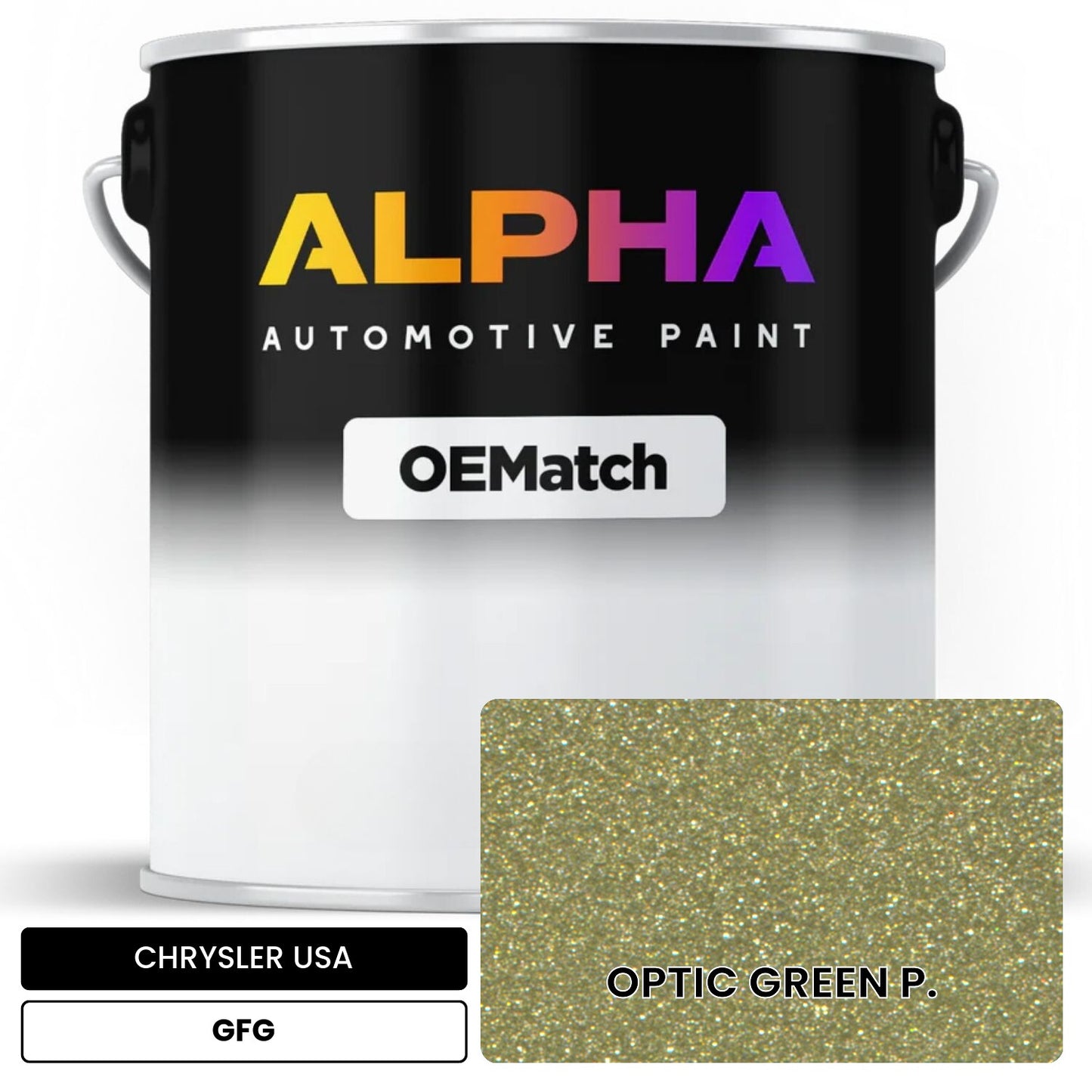 CHRYSLER USA OPTIC GREEN P. GFG OEMatch Basecoat