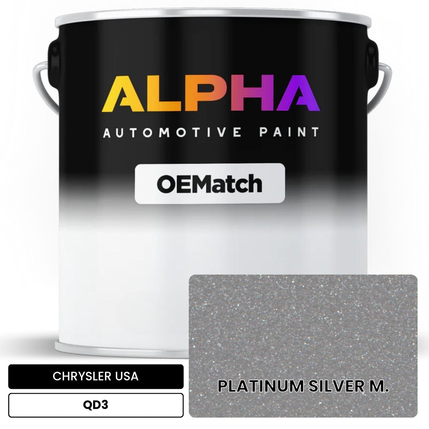 CHRYSLER USA PLATINUM SILVER M. QD3 OEMatch Basecoat