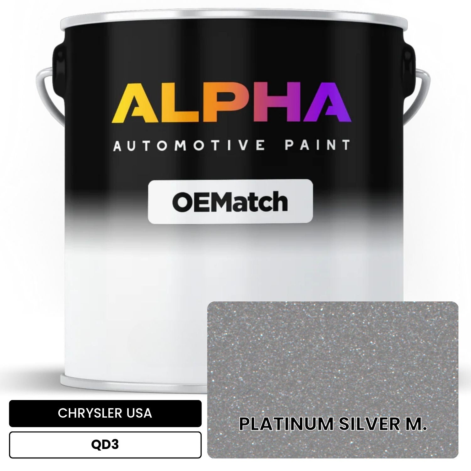 CHRYSLER USA PLATINUM SILVER M. QD3 OEMatch Basecoat