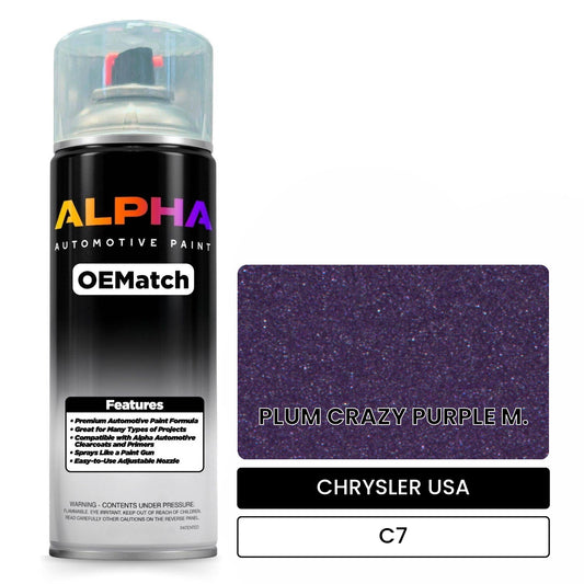 CHRYSLER USA PLUM CRAZY PURPLE M. C7 OEMatch Spraycan