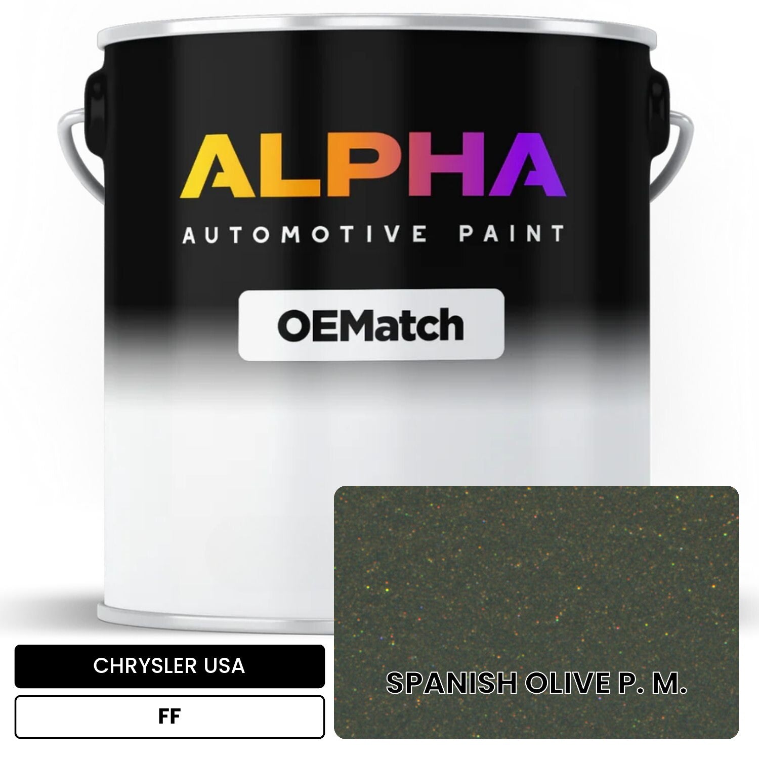 CHRYSLER USA SPANISH OLIVE P. M. FF OEMatch Basecoat