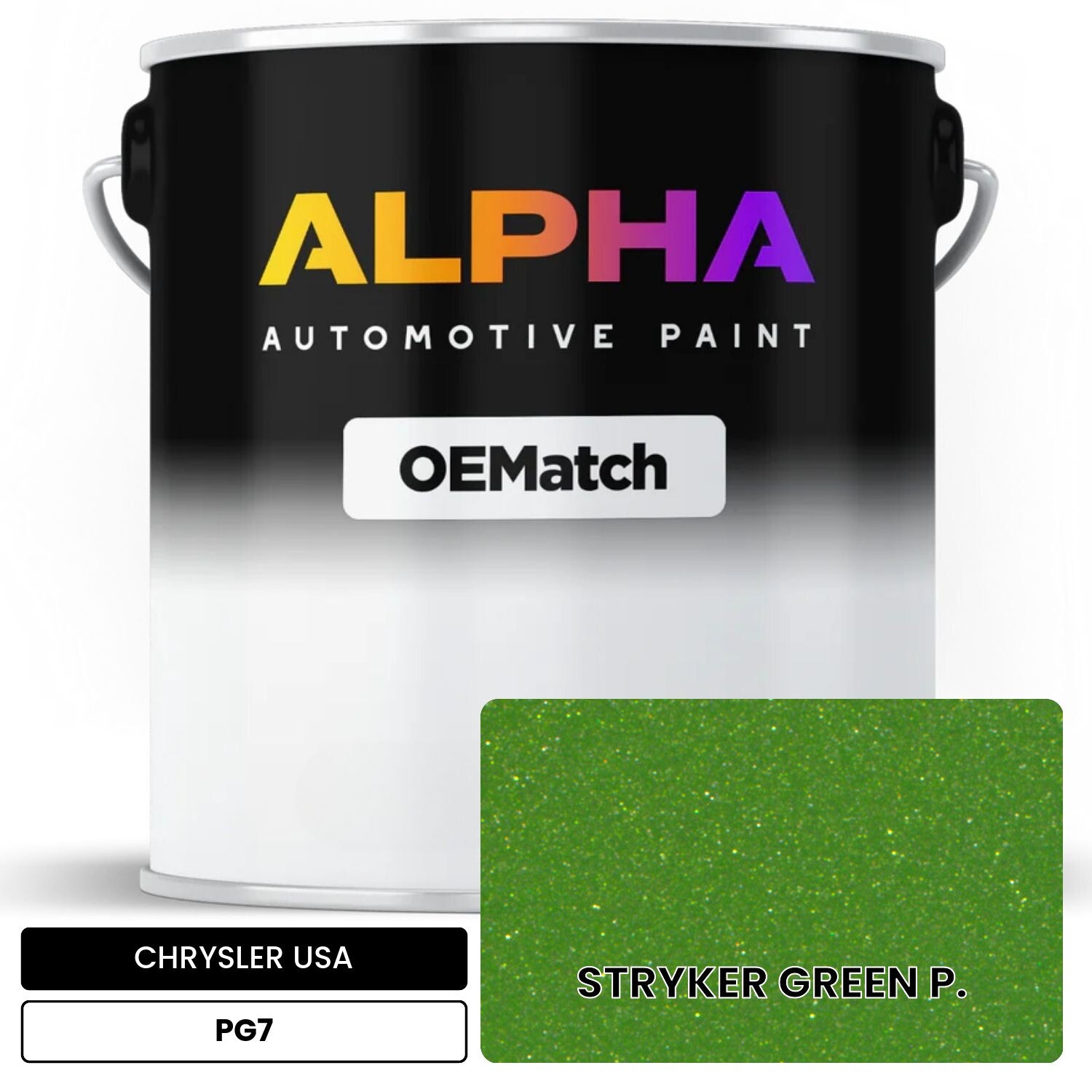 CHRYSLER USA STRYKER GREEN P. PG7 OEMatch Basecoat
