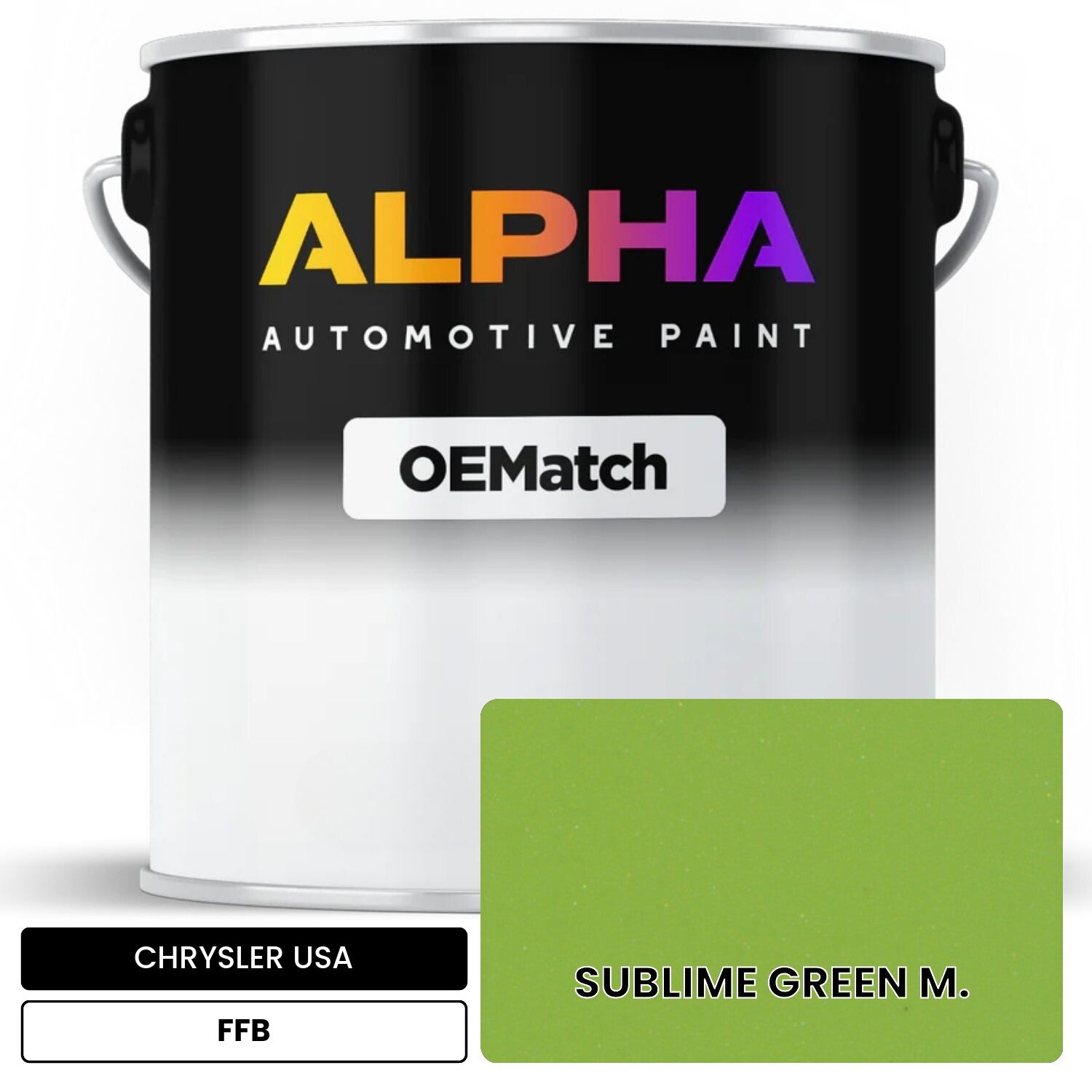 CHRYSLER USA SUBLIME GREEN M. FFB OEMatch Basecoat