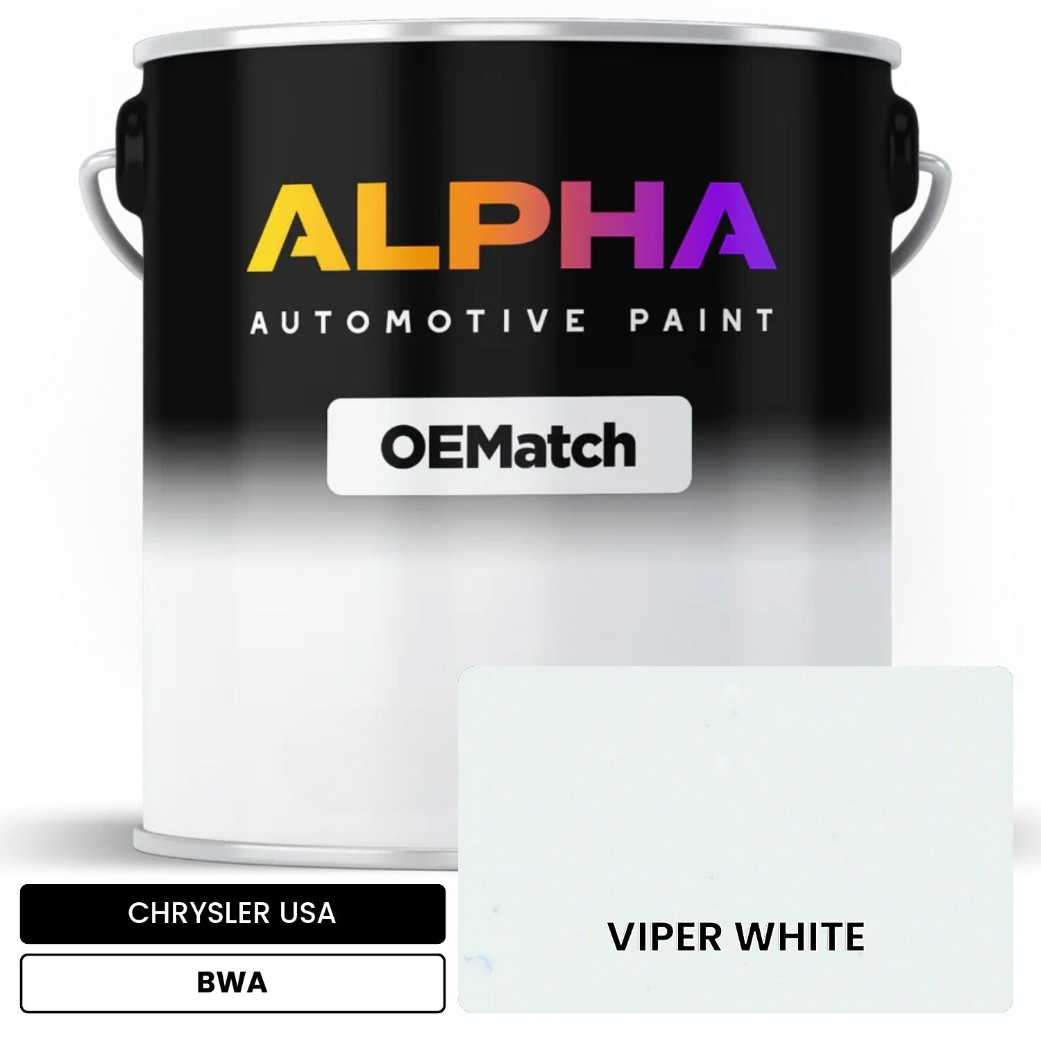 CHRYSLER USA VIPER WHITE BWA OEMatch Basecoat