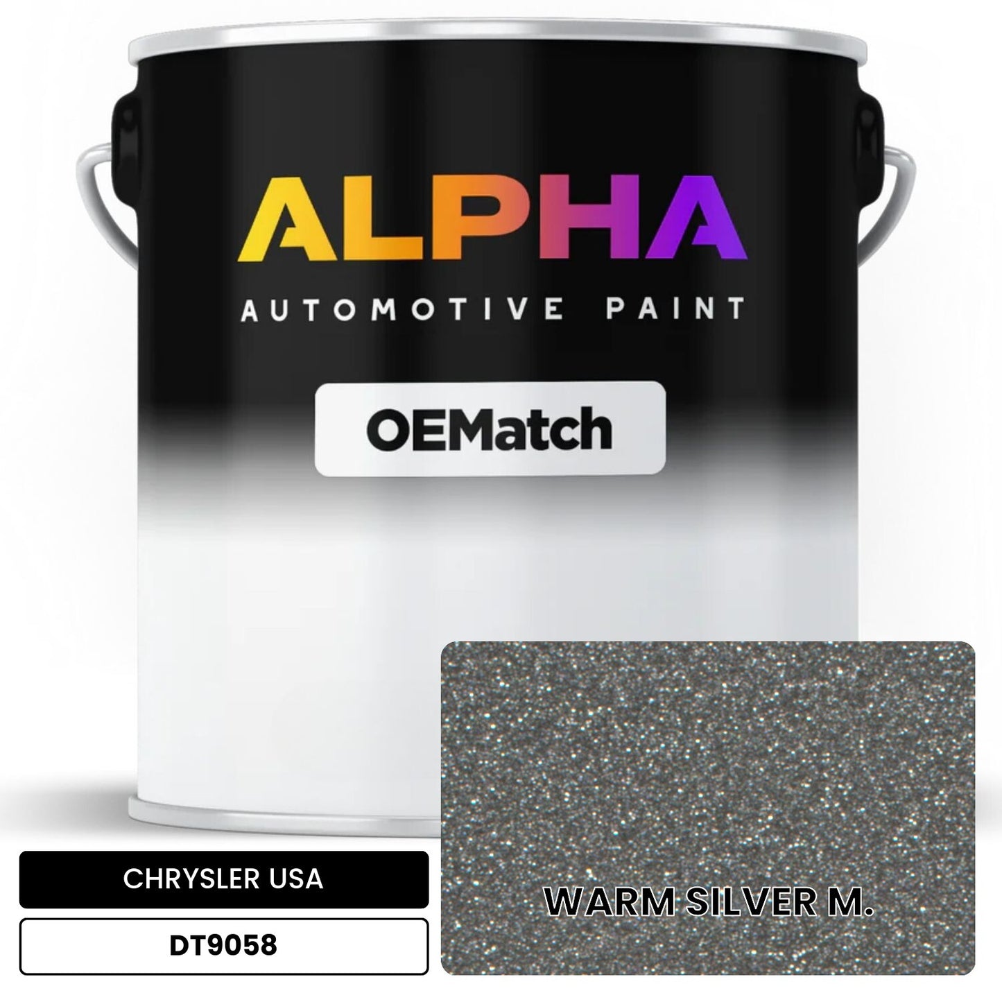 CHRYSLER USA WARM SILVER M. DT9058 OEMatch Basecoat