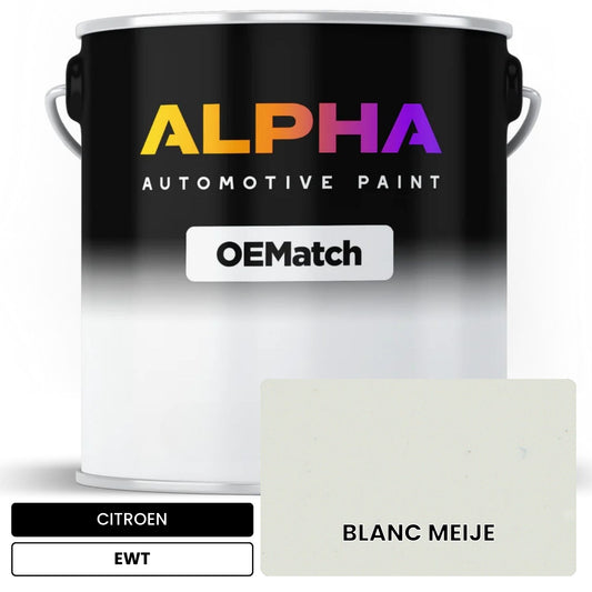 CITROEN BLANC MEIJE EWT OEMatch Basecoat