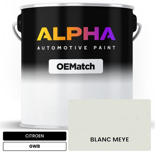 CITROEN BLANC MEYE GWB OEMatch Basecoat