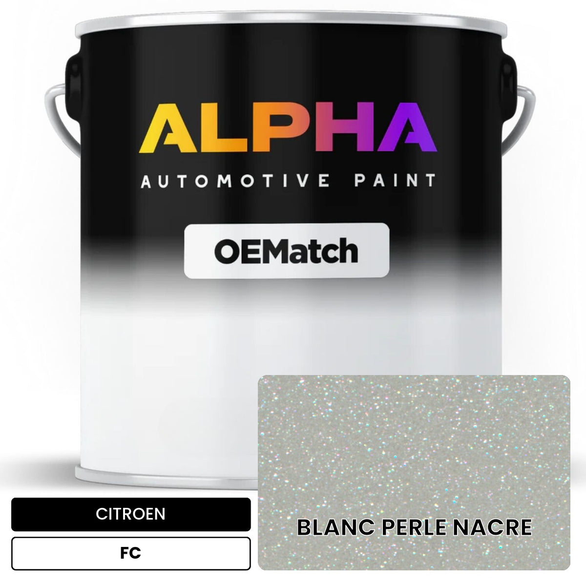 CITROEN BLANC PERLE NACRE FC OEMatch Basecoat
