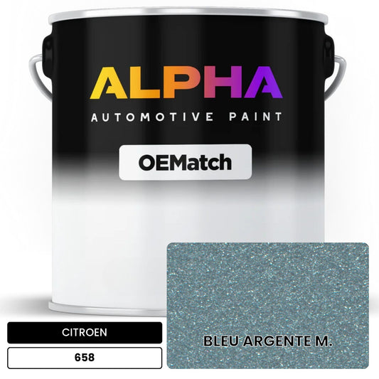 CITROEN BLEU ARGENTE M. 658 OEMatch Basecoat