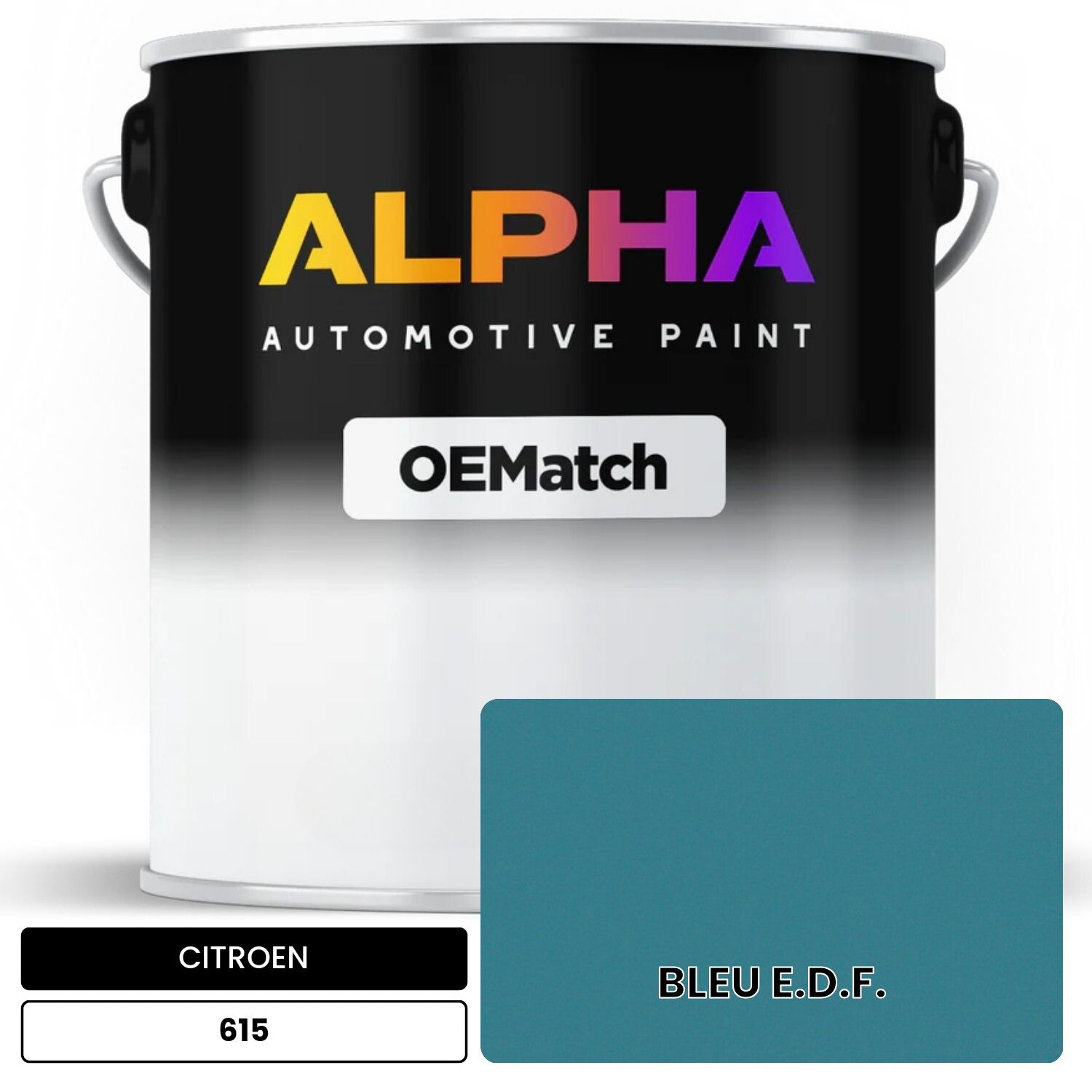 CITROEN BLEU E.D.F. 615 OEMatch Basecoat
