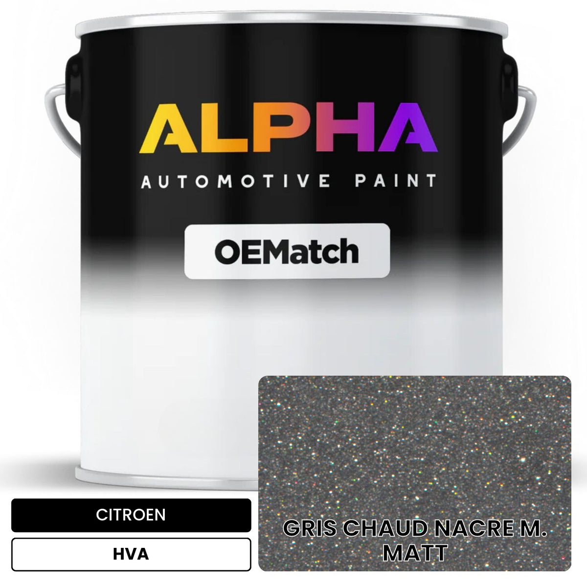 CITROEN GRIS CHAUD NACRE M. MATT HVA OEMatch Basecoat