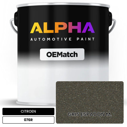 CITROEN GRIS ESPADON M. 076R OEMatch Basecoat