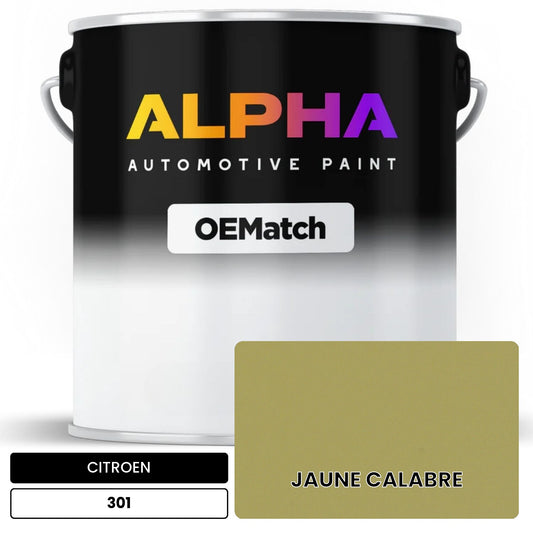 CITROEN JAUNE CALABRE 301 OEMatch Basecoat