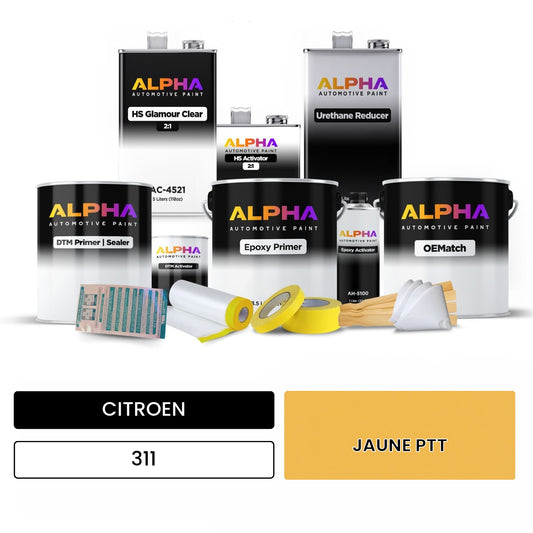 CITROEN JAUNE PTT 311 OEMatch Vehicle Paint Kit