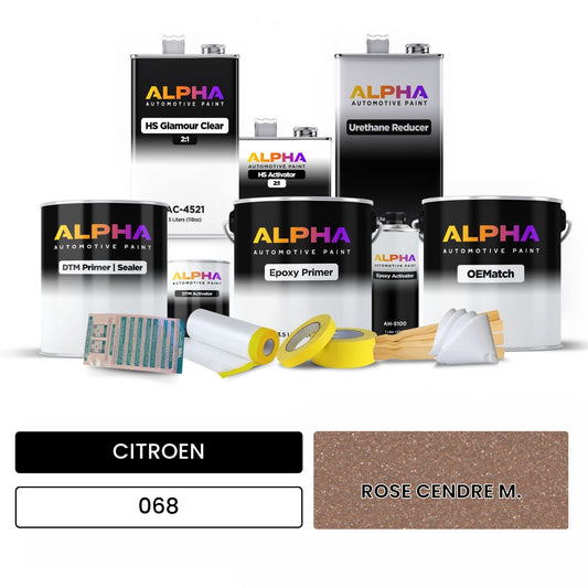 CITROEN ROSE CENDRE M. 068 OEMatch Vehicle Paint Kit