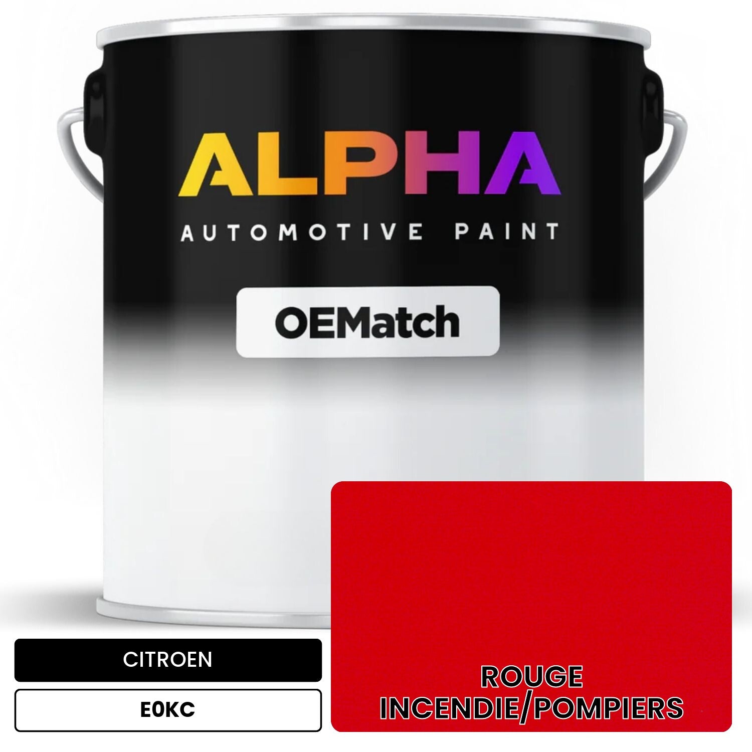 CITROEN ROUGE INCENDIE/POMPIERS E0KC OEMatch Basecoat