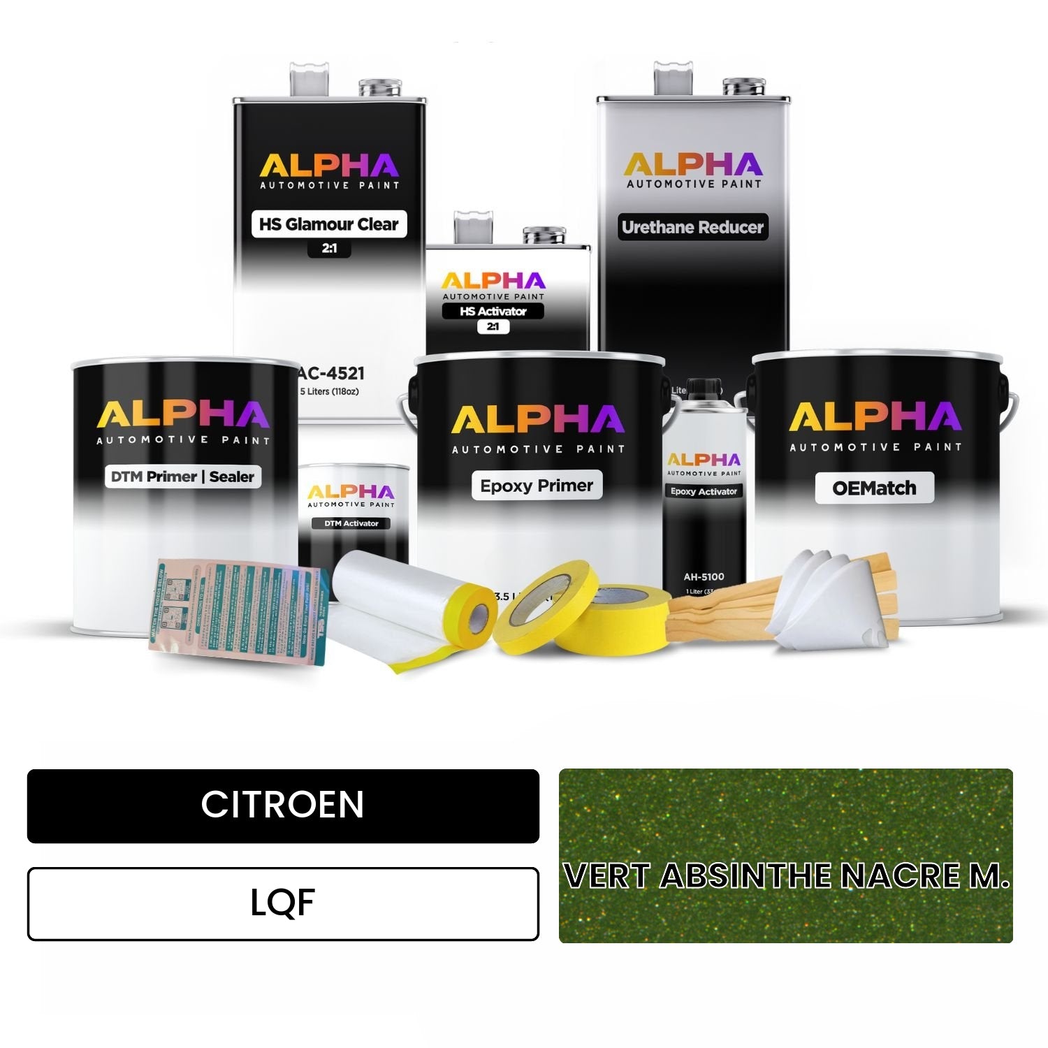 CITROEN VERT ABSINTHE NACRE M. LQF OEMatch Vehicle Paint Kit