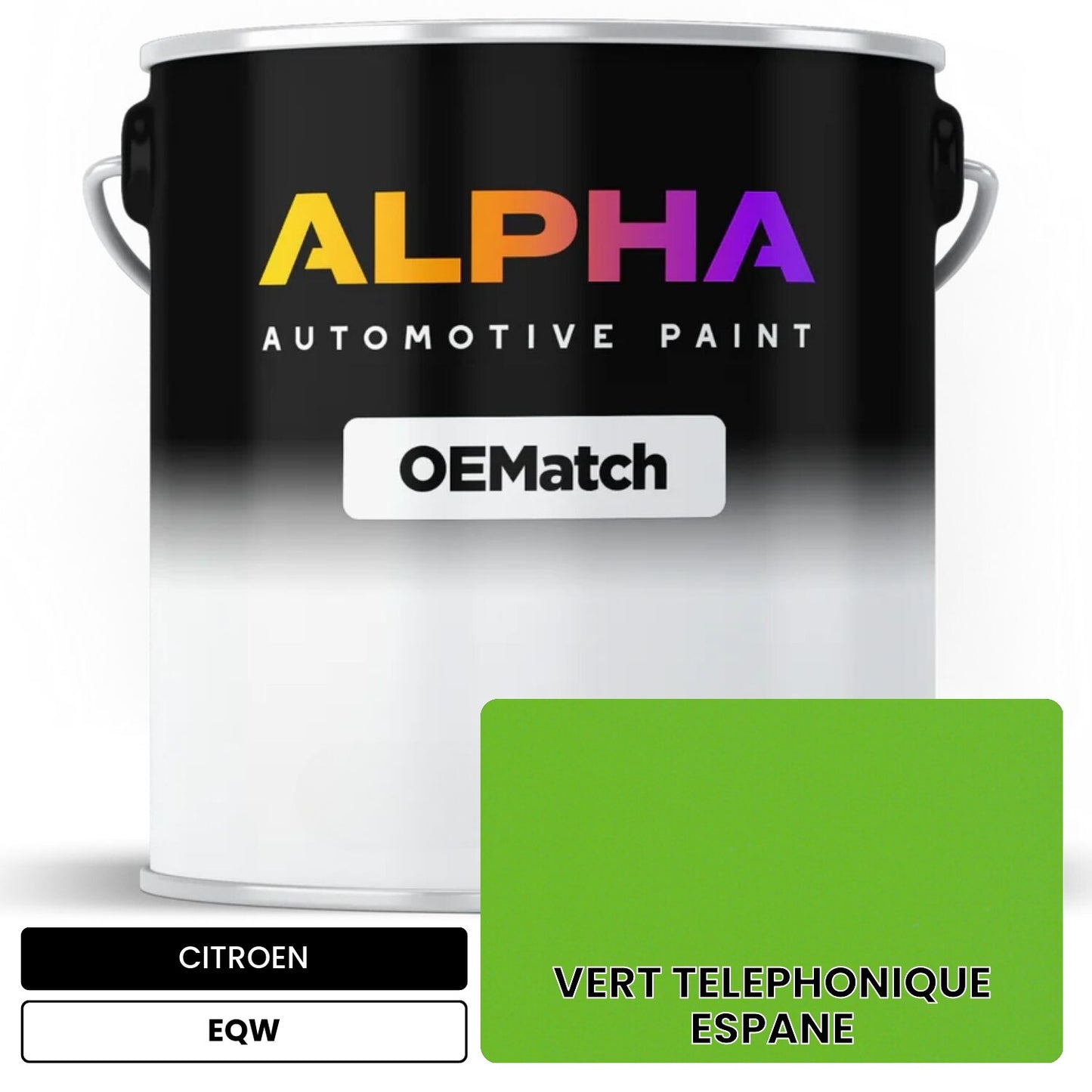 CITROEN VERT TELEPHONIQUE ESPANE EQW OEMatch Basecoat