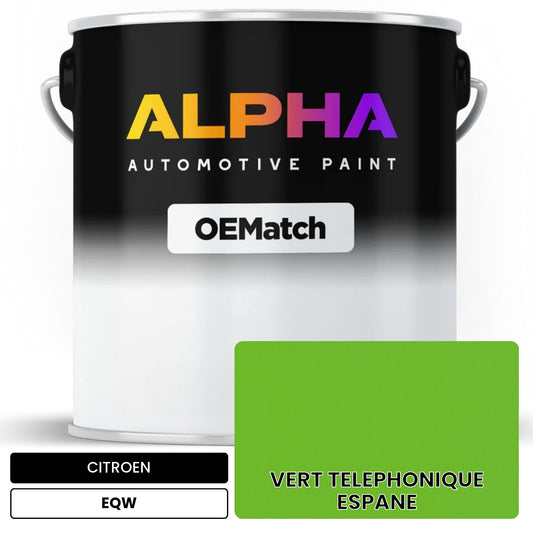 CITROEN VERT TELEPHONIQUE ESPANE EQW OEMatch Basecoat