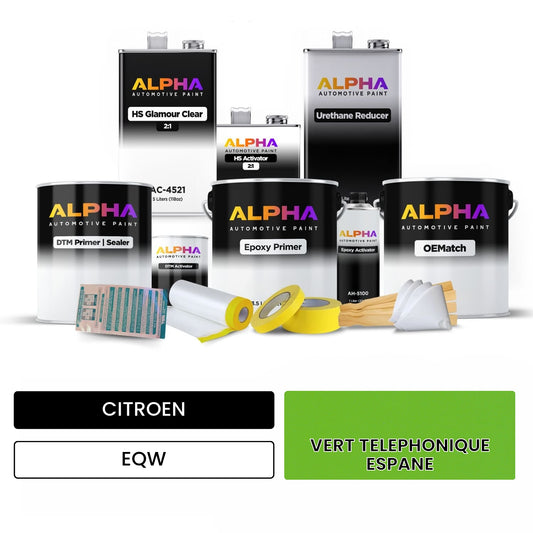 CITROEN VERT TELEPHONIQUE ESPANE EQW OEMatch Vehicle Paint Kit
