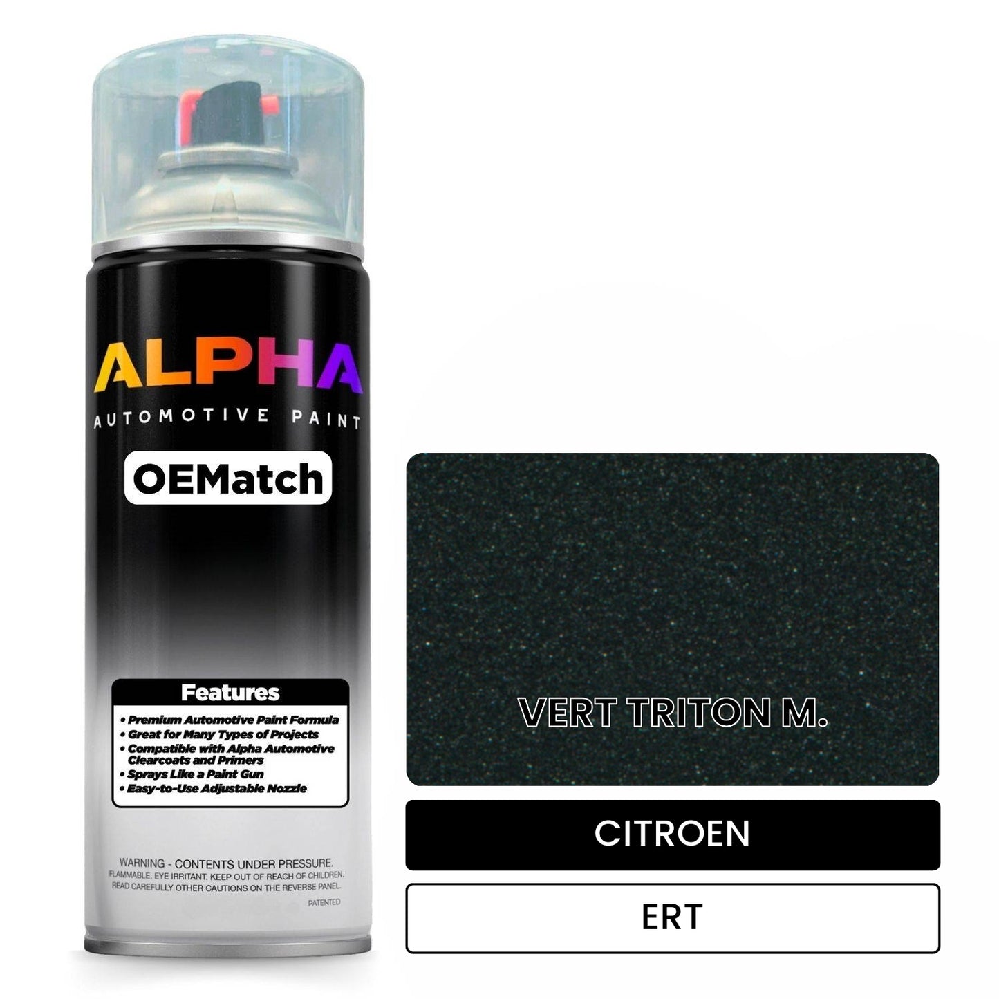 CITROEN VERT TRITON M. ERT OEMatch Spraycan