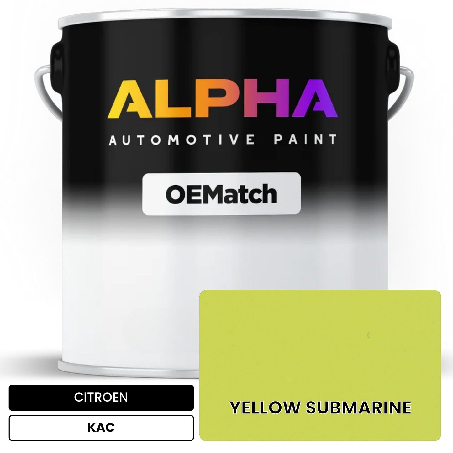CITROEN YELLOW SUBMARINE KAC OEMatch Basecoat