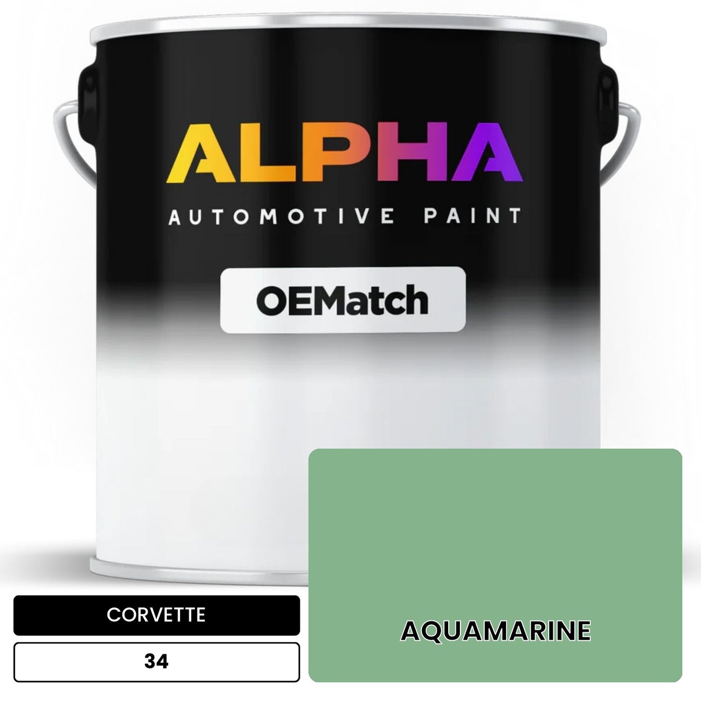 CORVETTE AQUAMARINE 34 OEMatch Basecoat