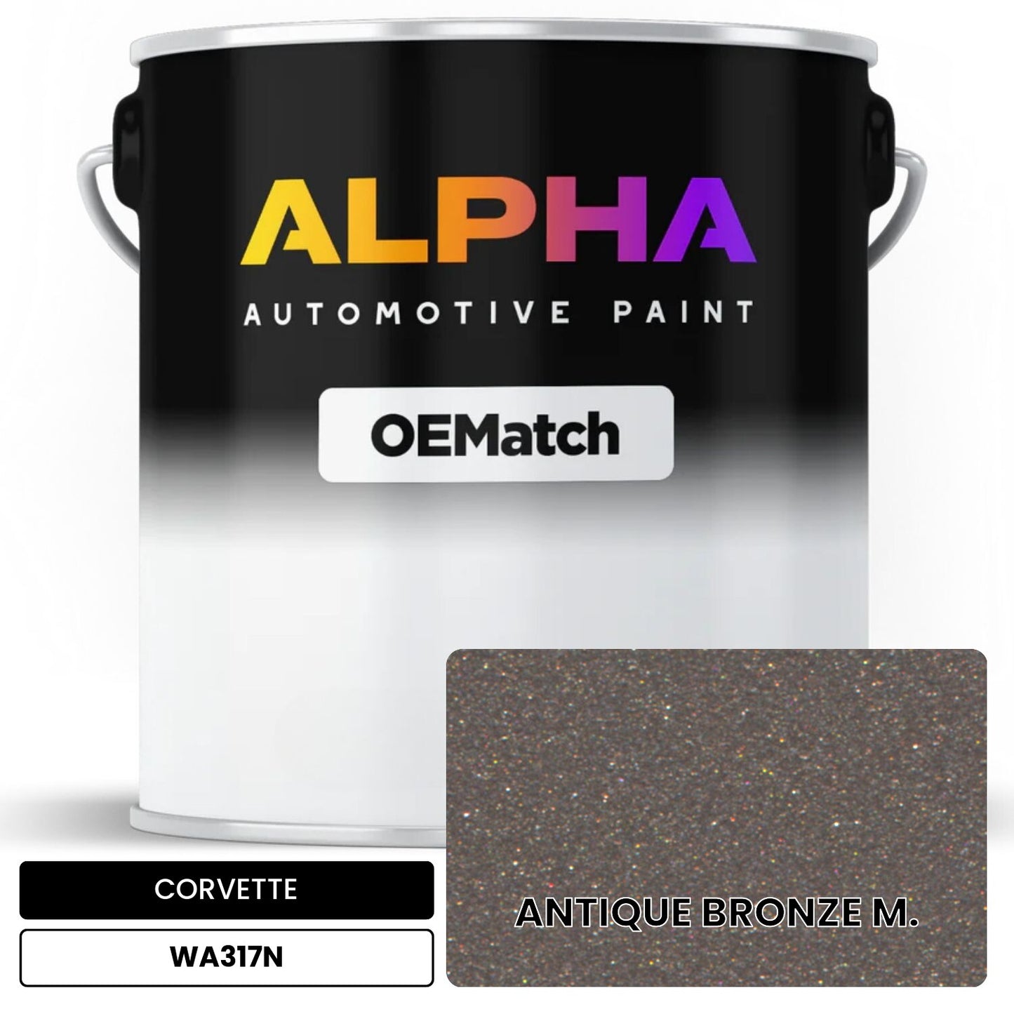 CORVETTE ANTIQUE BRONZE M. WA317N OEMatch Basecoat