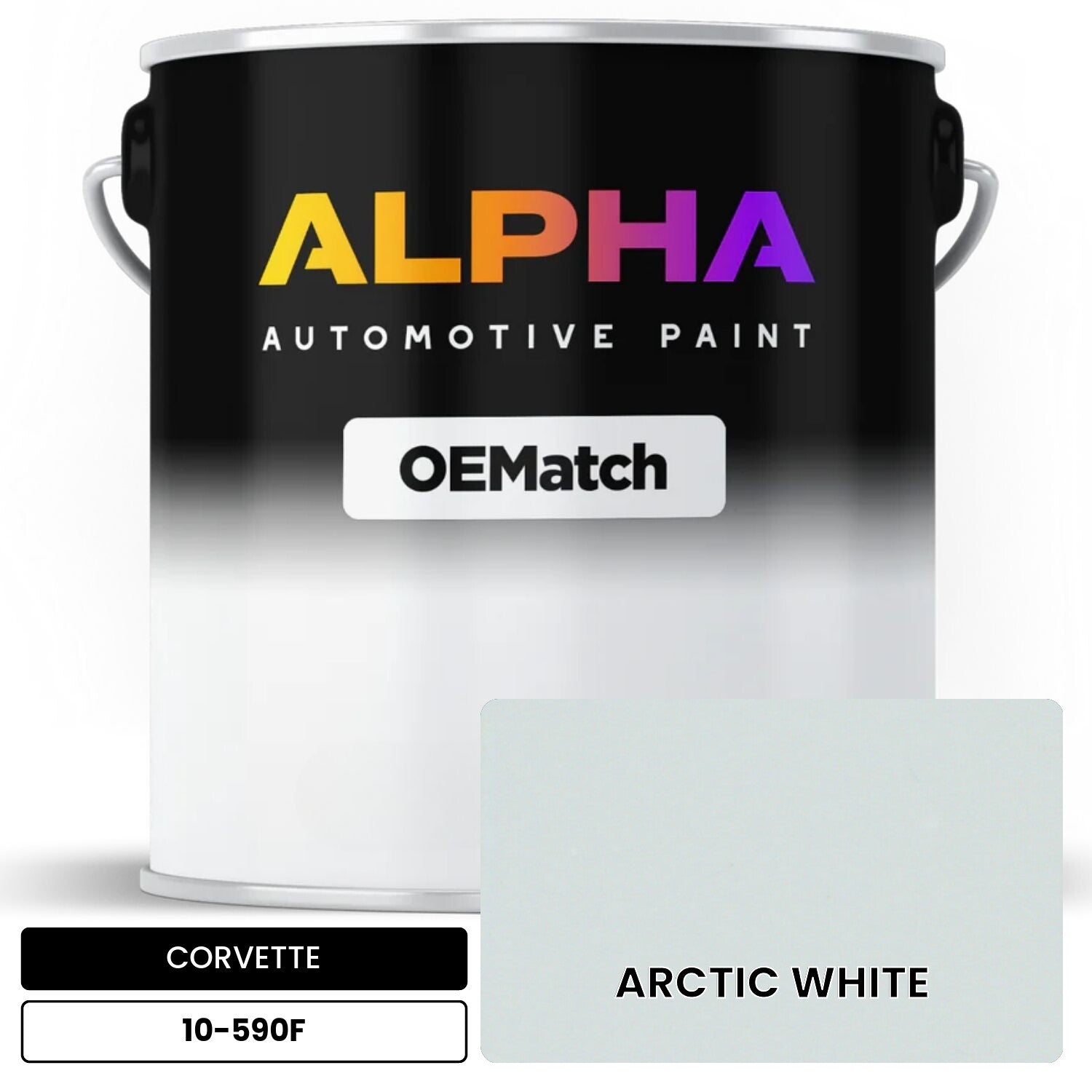 CORVETTE ARCTIC WHITE 10-590F OEMatch Basecoat