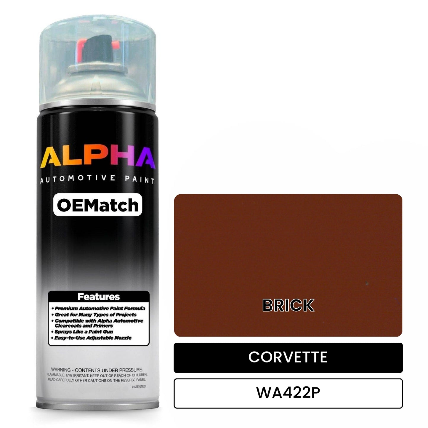 CORVETTE BRICK WA422P OEMatch Spraycan