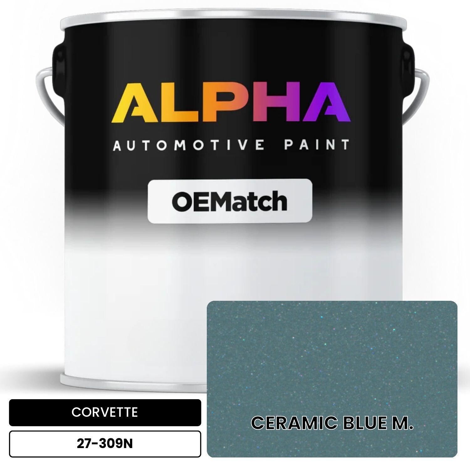 CORVETTE CERAMIC BLUE M. 27-309N OEMatch Basecoat