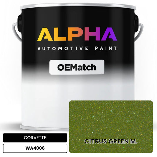 CORVETTE CITRUS GREEN M. WA4006 OEMatch Basecoat