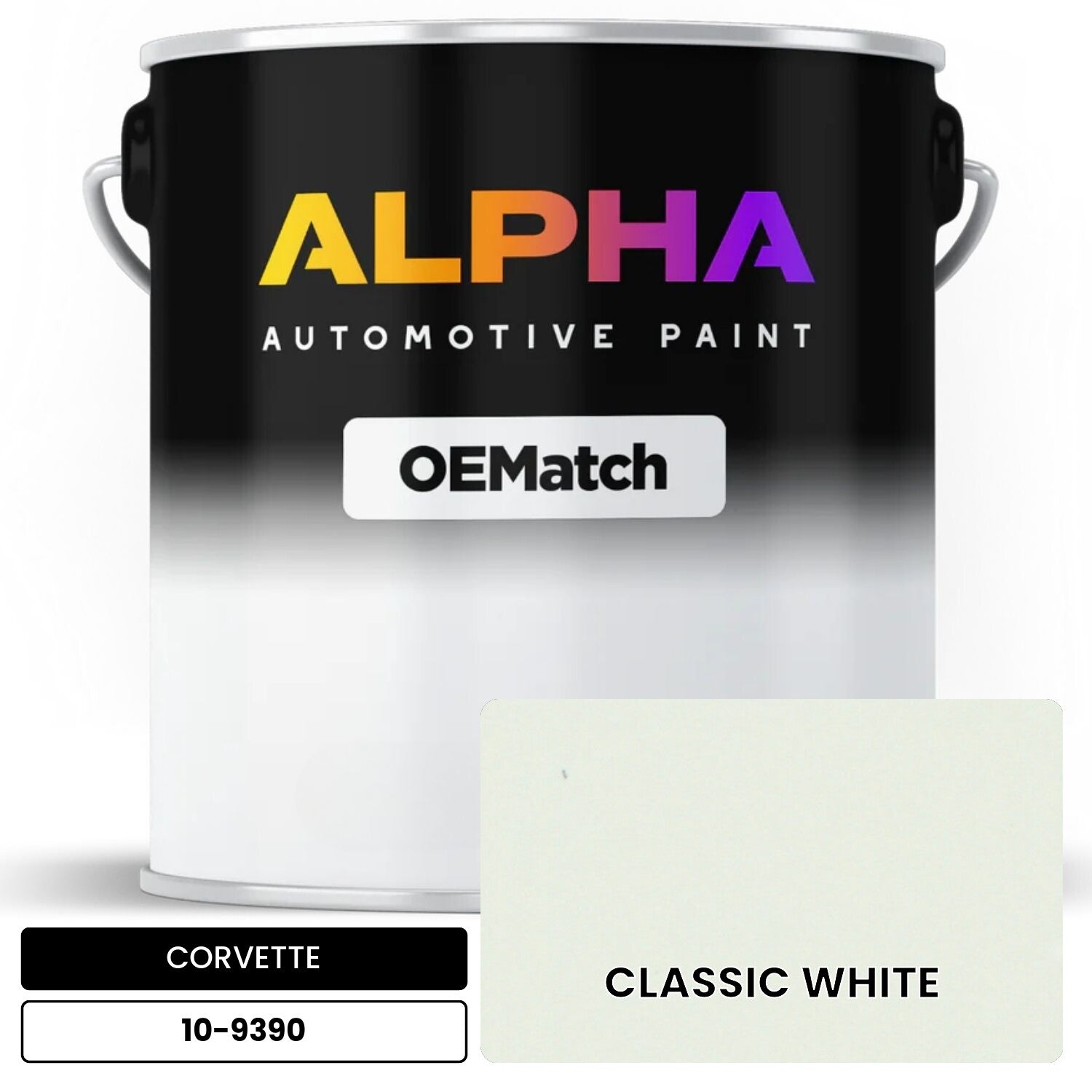CORVETTE CLASSIC WHITE 10-9390 OEMatch Basecoat