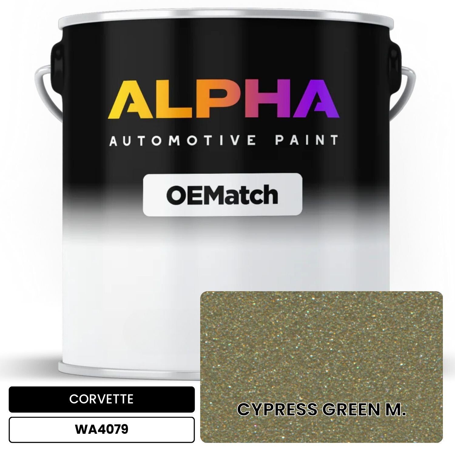 CORVETTE CYPRESS GREEN M. WA4079 OEMatch Basecoat